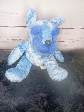 Soft Touch Blue‎ Plush Dog Toy By Lees Babies 8 Inches Long